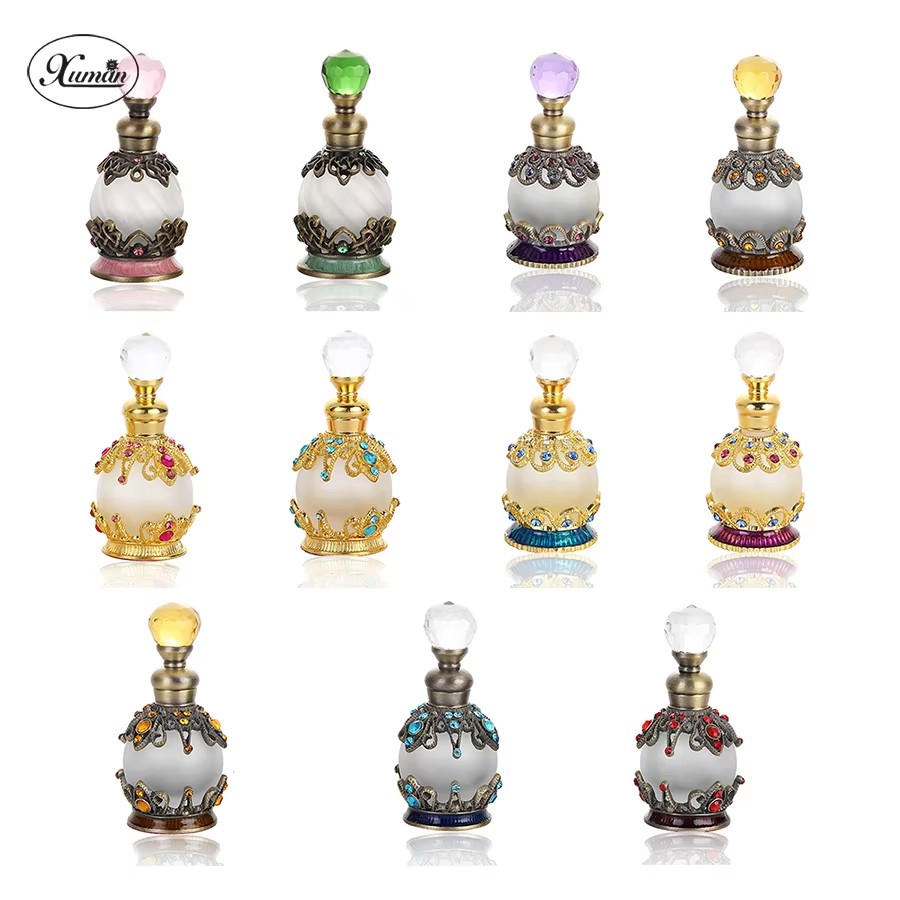 Fragrance Perfume Box - 스톤 메탈 리필 가능 아타르 에센셜