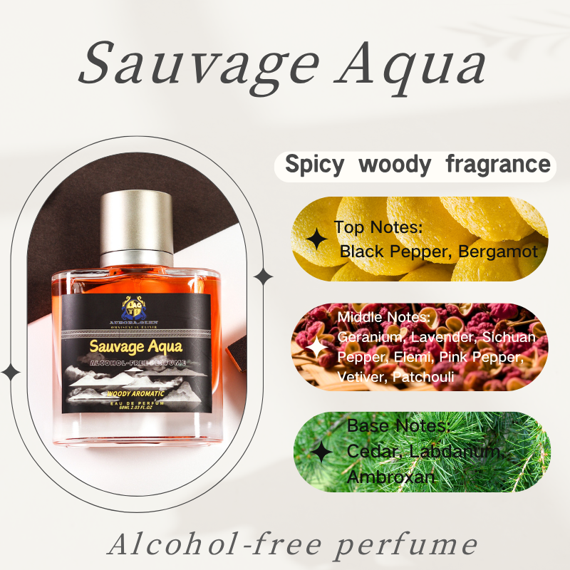 Perfume Aqua Fragrance - 알코올 프리 사우베르 아쿠아 EDP 남성용