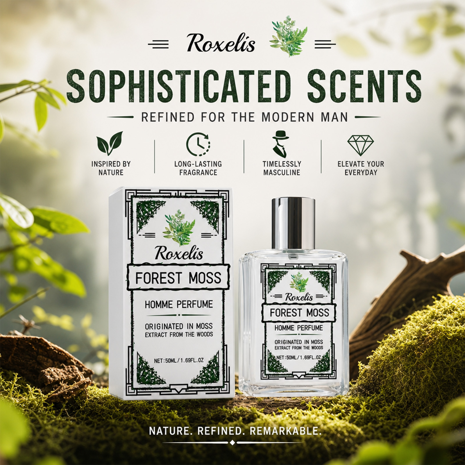 Fragrance Perfume Usa - 숲과 위스키 향이 어우러진 향수로, 우아함과