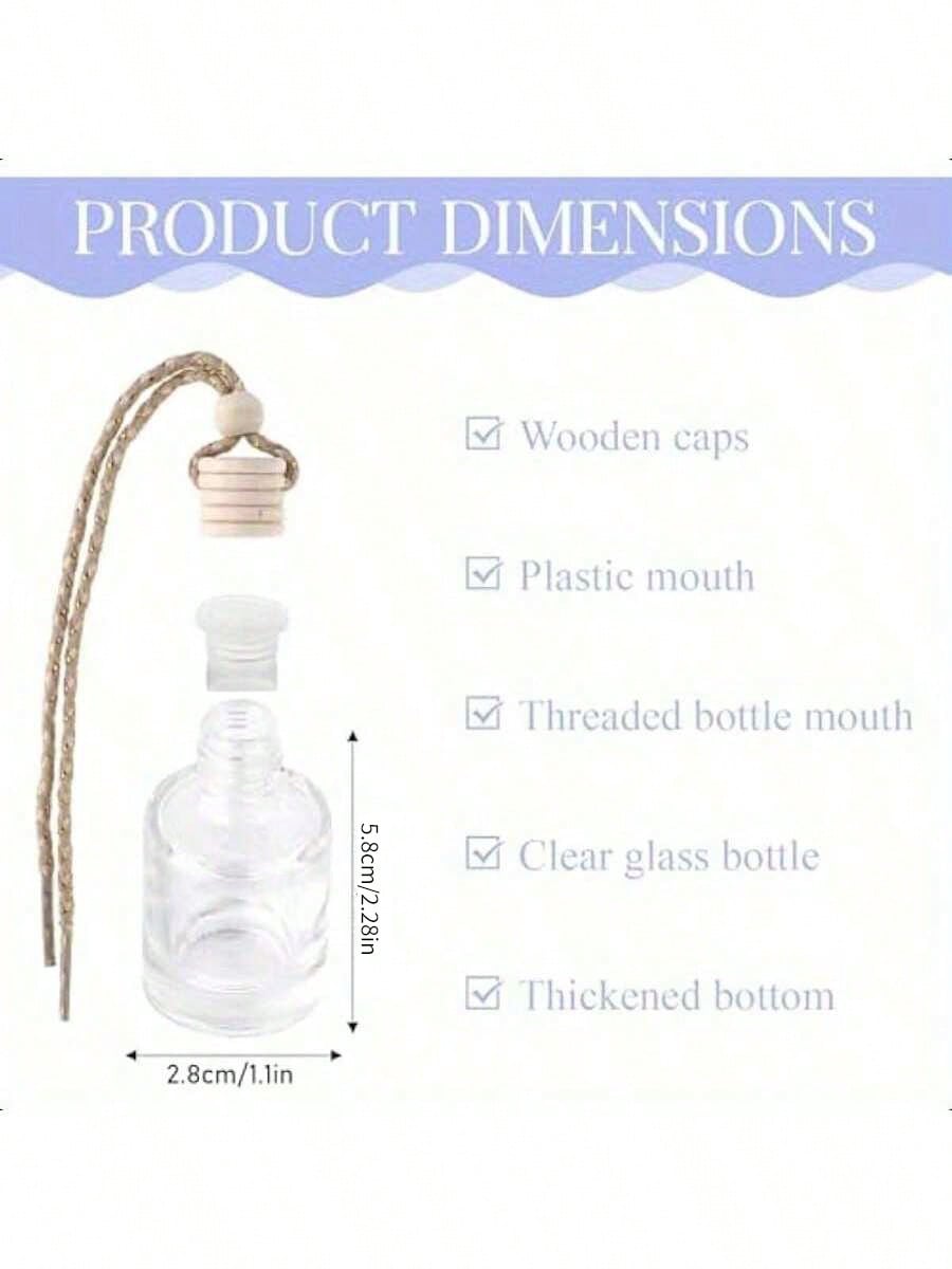 20pcs 교수형 자동차 방향제 빈 투명 유리 에센셜  - Fragrance Perfume Box 리뷰 및 가격