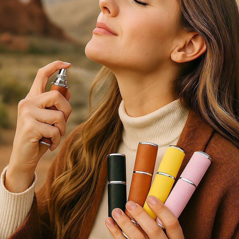 새로운 고급 가죽 휴대용 향수병 10ml 리필 가능 스 - Fragrance Perfume Box 리뷰 및 가격