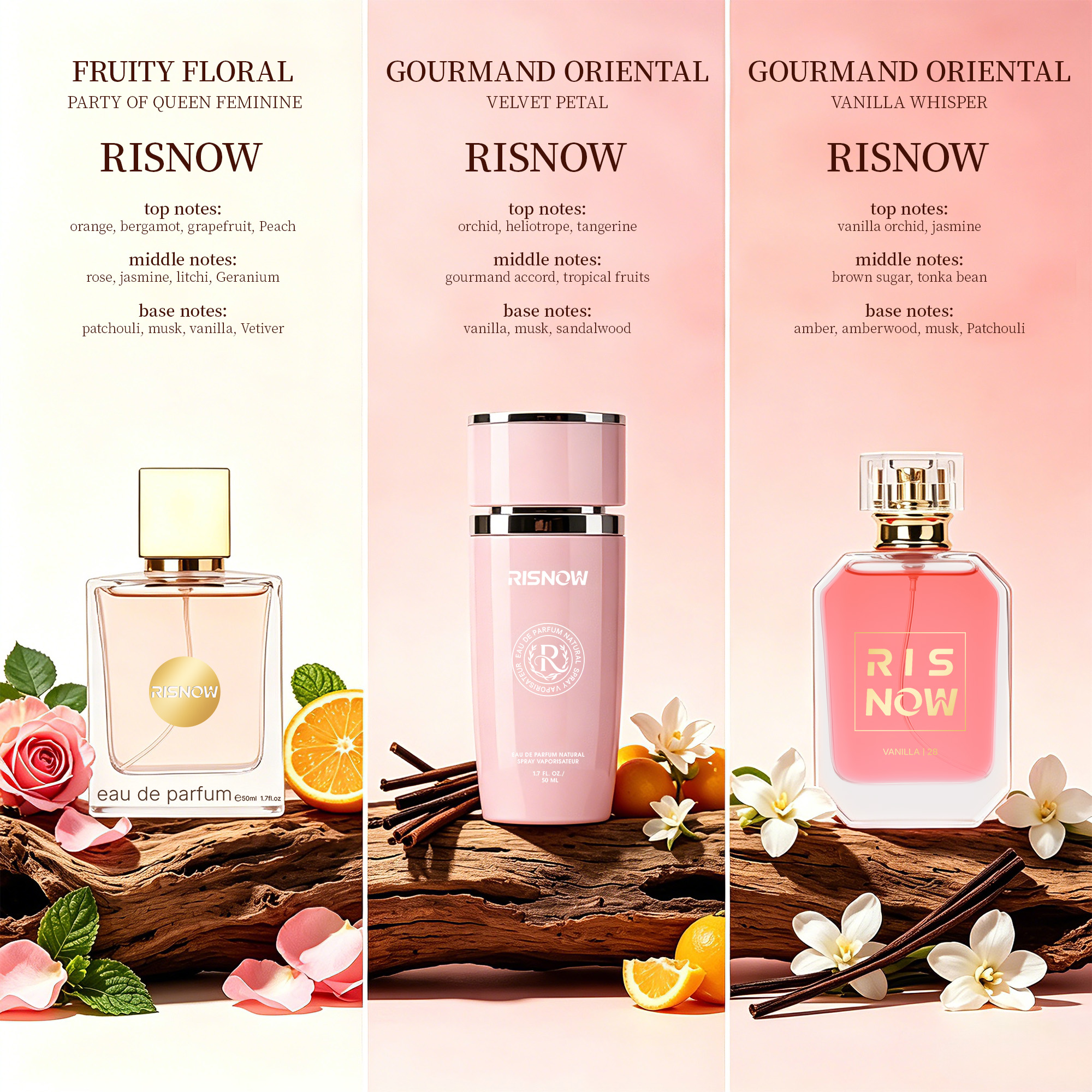 여성용 꽃향기 향수 3개 세트 50ml, 남성용 향수, - Best Perfume Fragrance 리뷰 및 가격